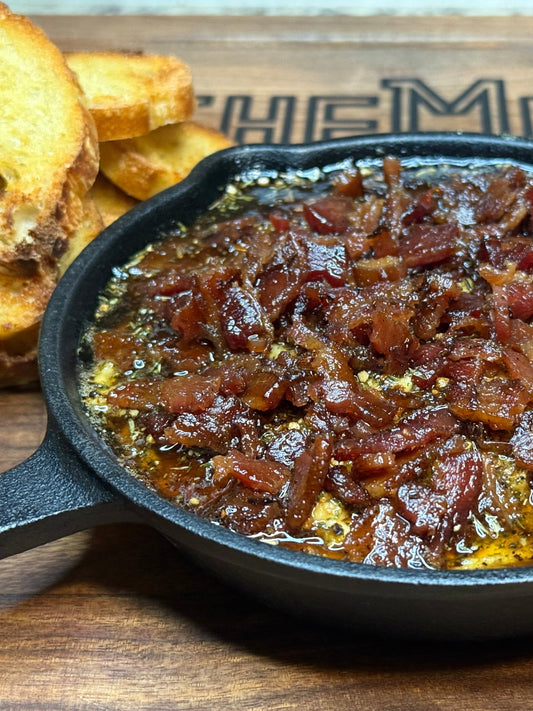 Smoked Goat Cheese with Bacon Jam