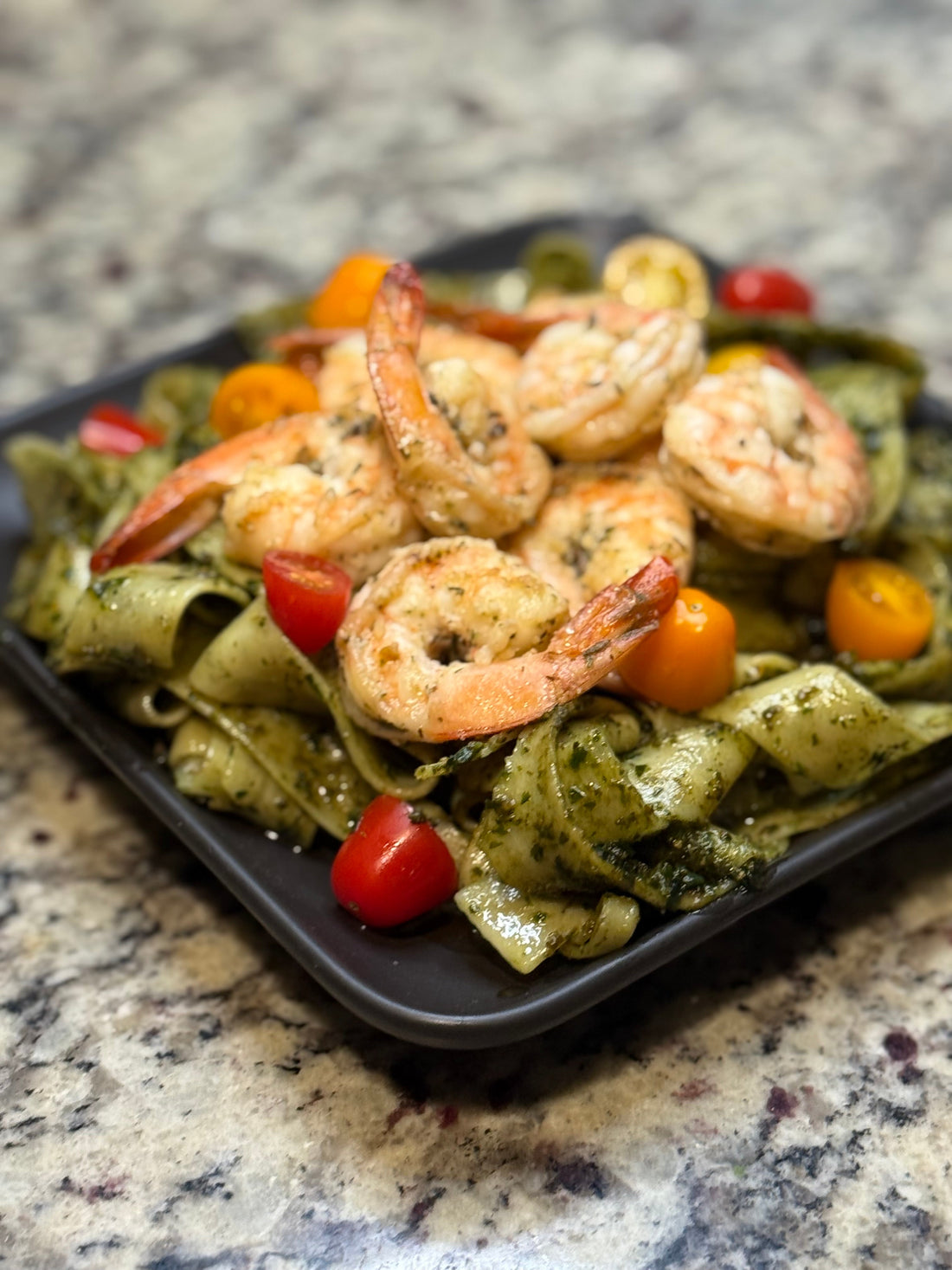 Shrimp Pesto Pasta