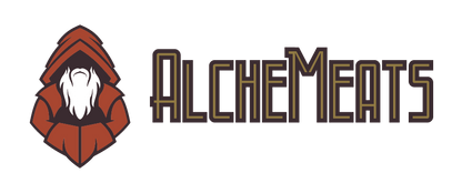AlcheMeats Reusable Tote Bag – Black with Red Logo