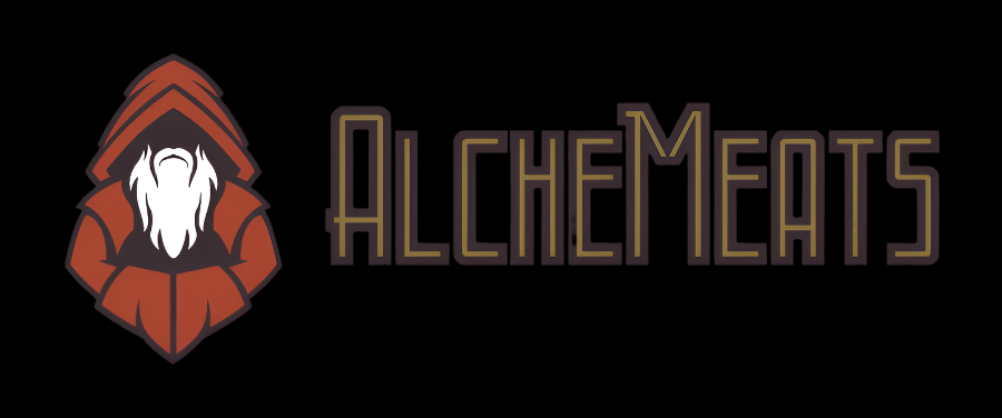 AlcheMeats Logo Horizontal Black